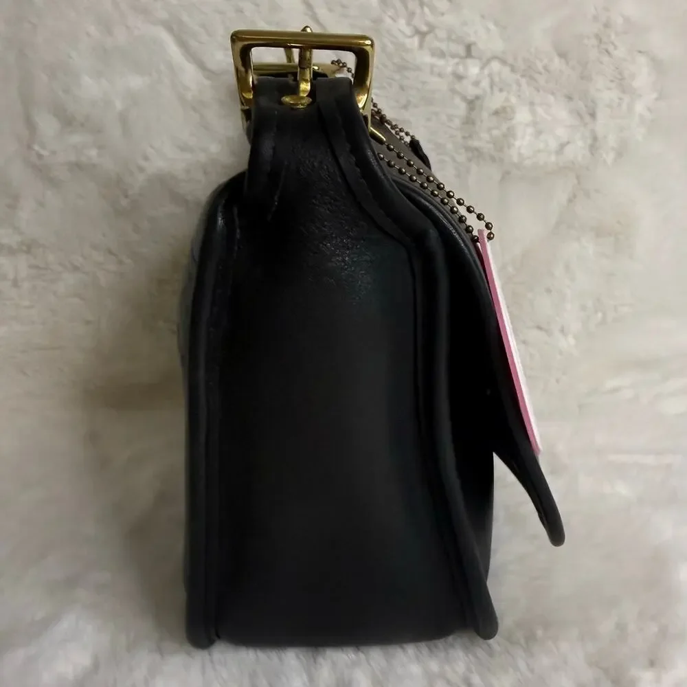 Vintage Coach Legacy 9965 Black Small Flap Bag